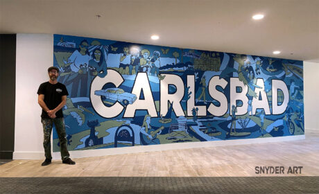 Carlsbad mural by Bryan Snyder