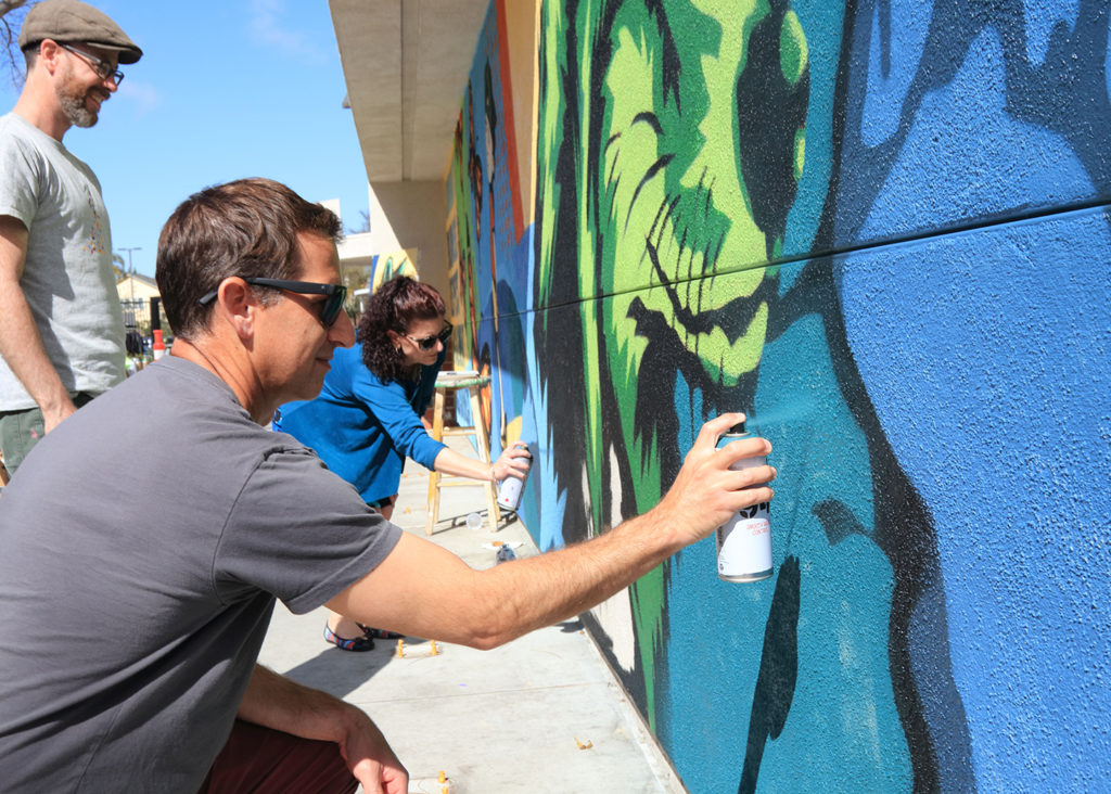 Bryan Snyder Paints a Mural at Calavera Hills Middle School - Carlsbad ...